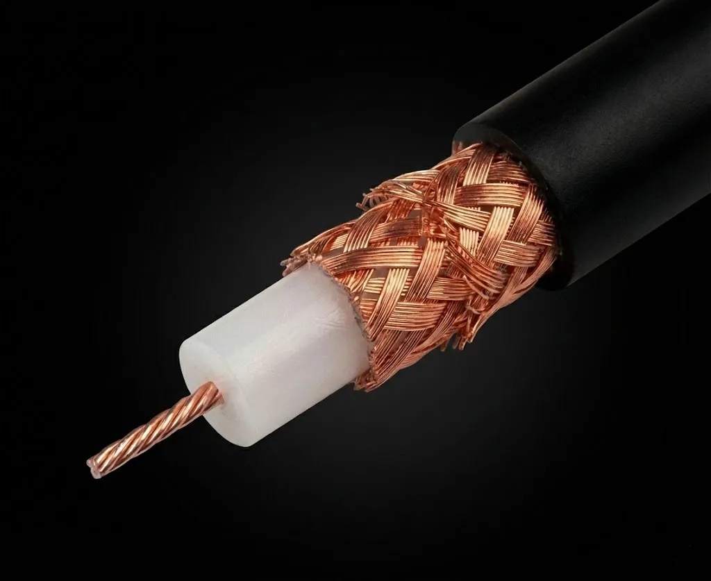 Gimpel Digital RCA Kabel mit Baumwollummantelung im Detail